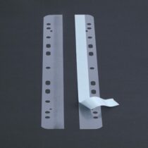 Multi punched adhesive filing strips