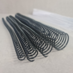 Black plastic binding coils