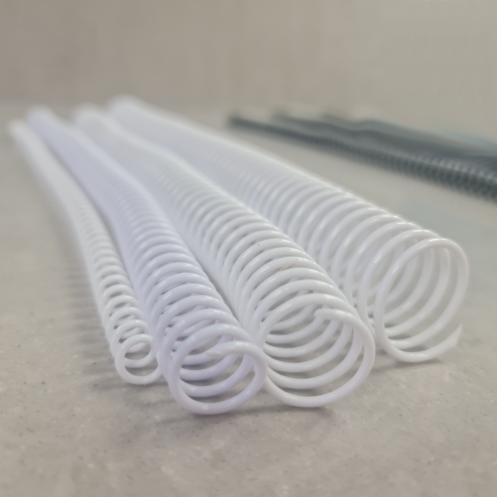 White Plastic Binding Coils